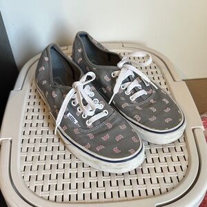 Boston Red Sox Vans - Grey with Logo